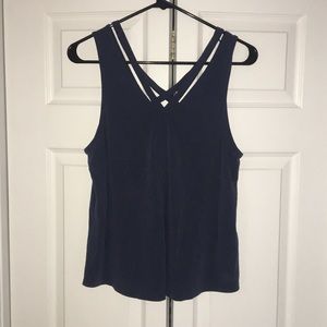 American Eagle navy blue tank top